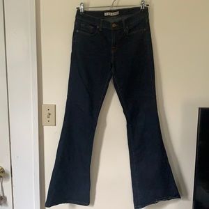 J Brand Babe Flare Jeans in Starless